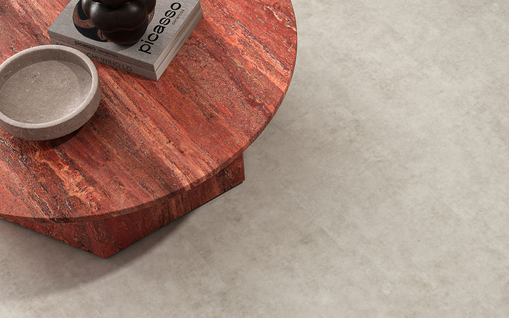 Durable stone-look LVT for education and healthcare spaces
